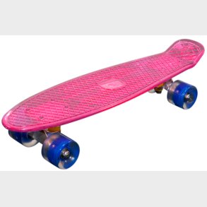 MCU-Sport  Pink Transparent LED Skateboard m/LED Lys + ABEC7