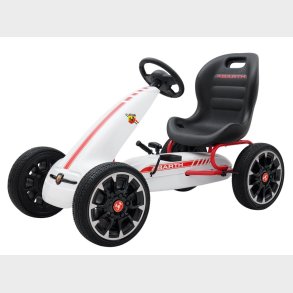 Abarth Pedal GoKart til brn 3-8 r, Hvid