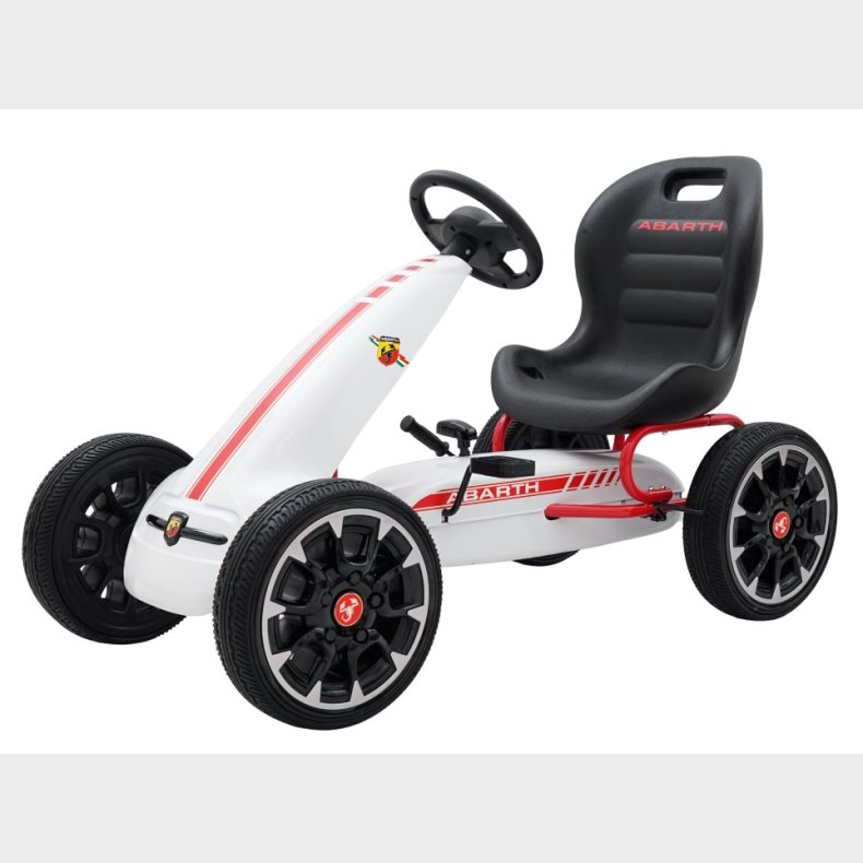 Abarth Pedal GoKart til brn 3-8 r, Hvid