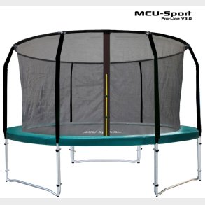 MCU-Sport Pro-line 3,05m Grn Trampolin V3.0 + Pro sikkerhedsnet