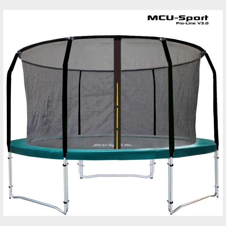 MCU-Sport Pro-line 3,05m Grn Trampolin V3.0 + Pro sikkerhedsnet