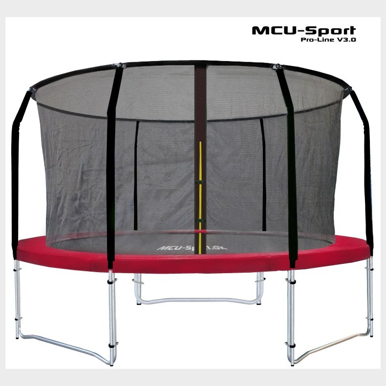 MCU-Sport Pro-line 3,05m Rd Trampolin V3.0 + Pro sikkerhedsnet