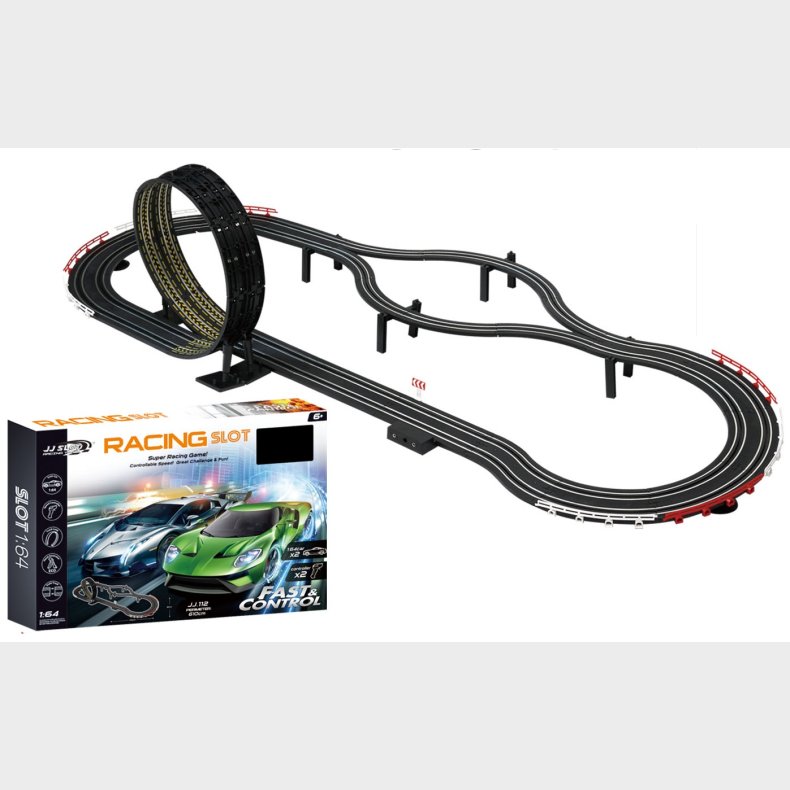 Fast &amp; Control Racerbane til brn 610cm 1:64