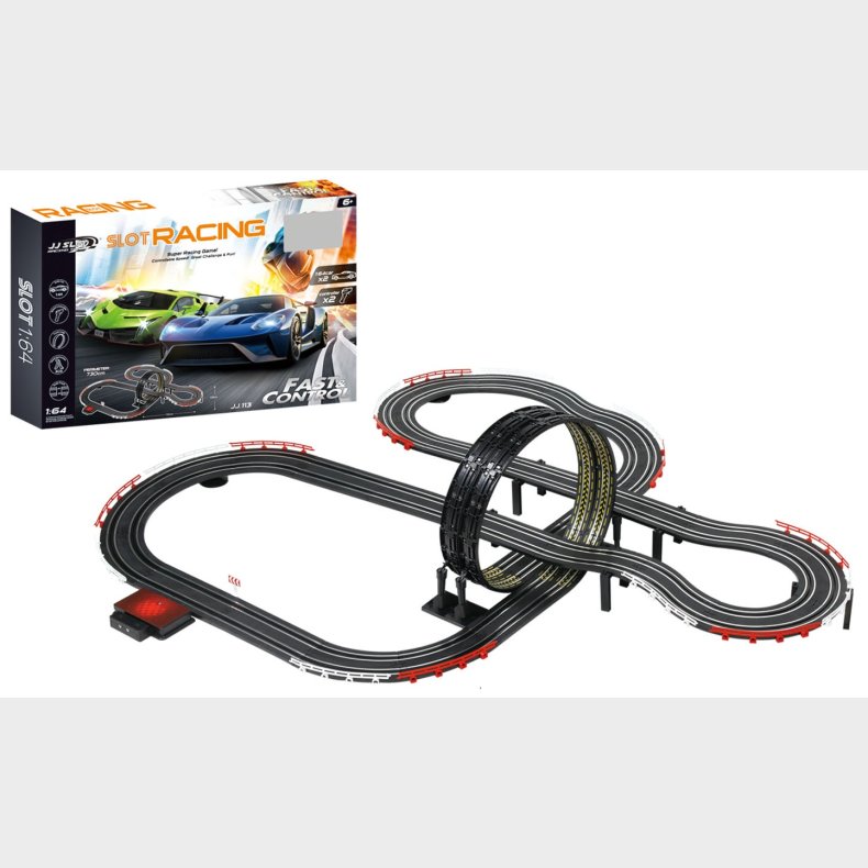 Fast &amp; Control Racerbane til brn 730cm 1:64