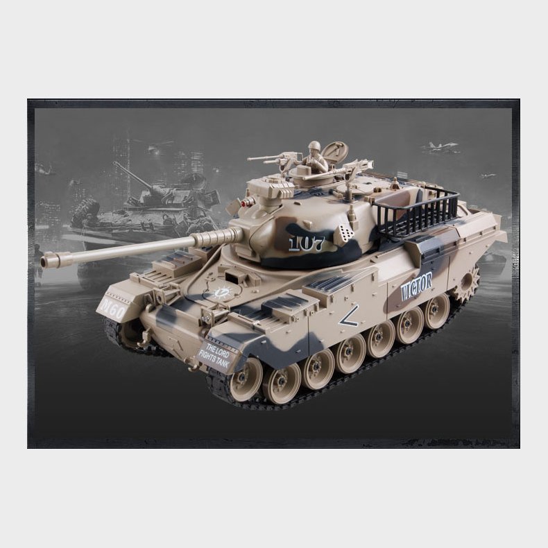 ZEGAN U.S. M60 Fjernstyret Airsoft Tank  1:18