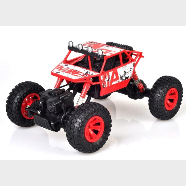 Rock Rover Fjernstyret 4WD Crawler 1:18 2.4G, R�d