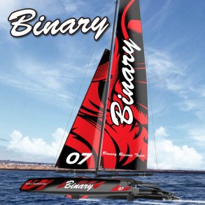 Binary V2 RTR Mini Catamaran 2.4G RTR fjernstyret sejlbd