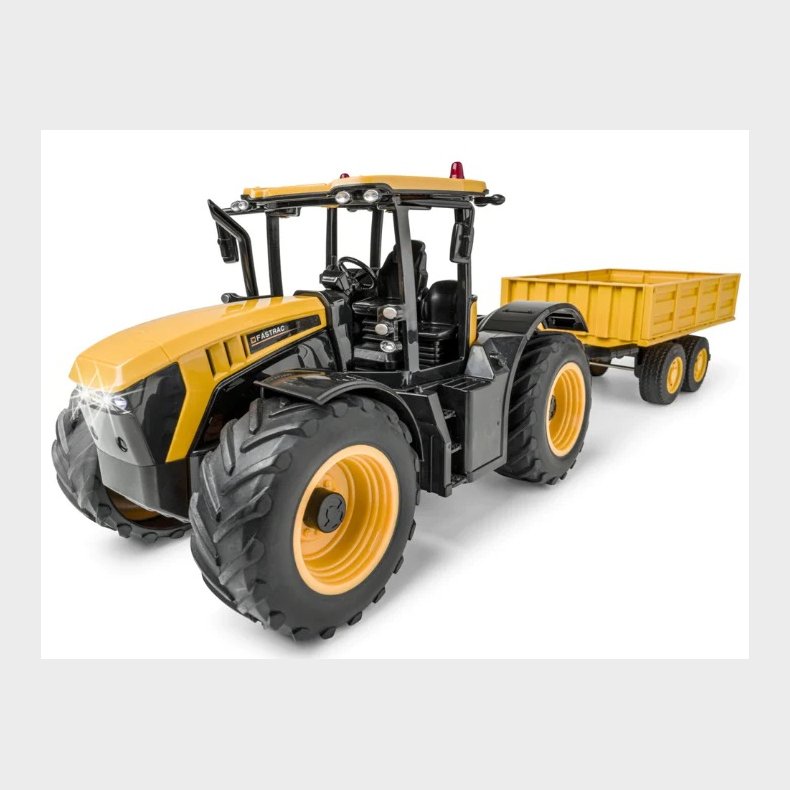JCB Fastrac 4220 Fjernstyret Traktor med trailer 1:16 2.4G