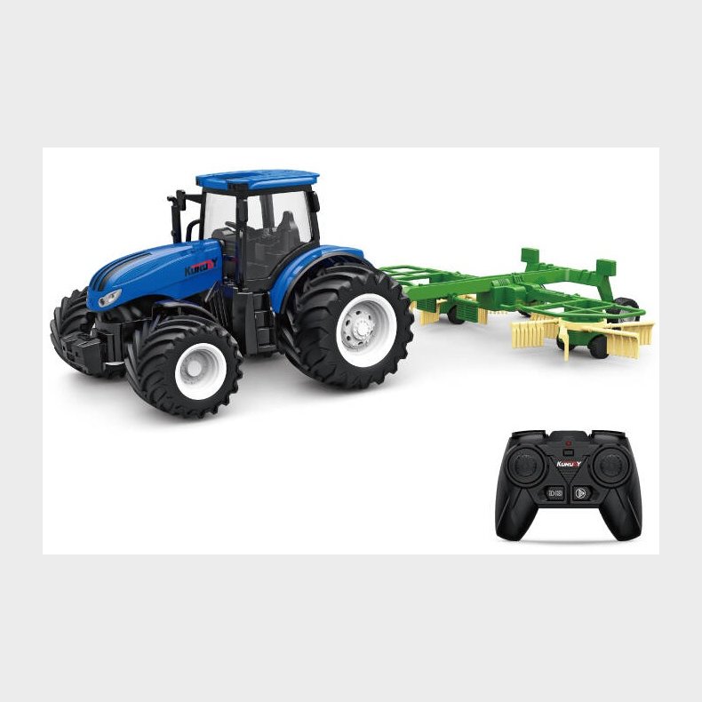 Fjernstyret Traktor m/H-trailer 1:24 Alloy 2.4G