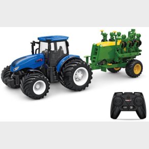 Fjernstyret Traktor m/Svogn 1:24 Alloy 2.4G