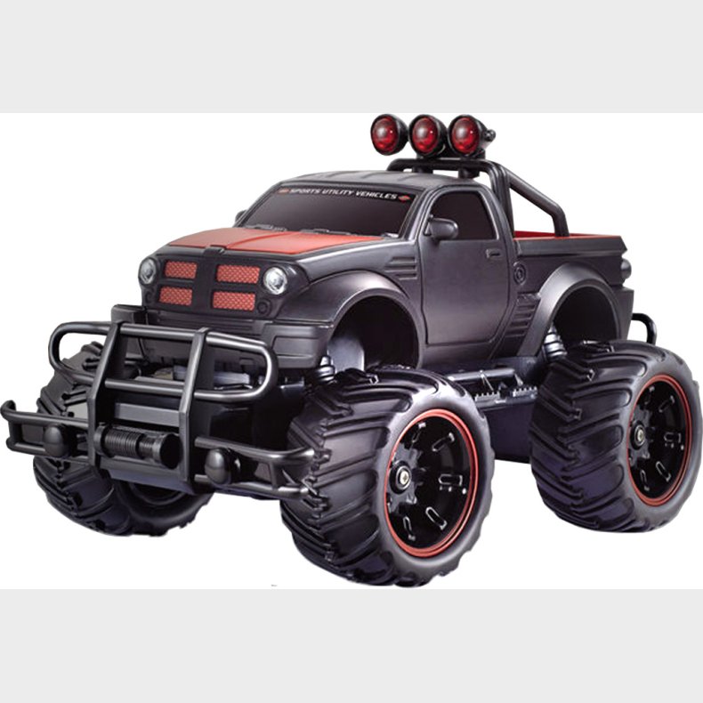 Fjernstyret Monster Truck Off-Road 1:20 Sort