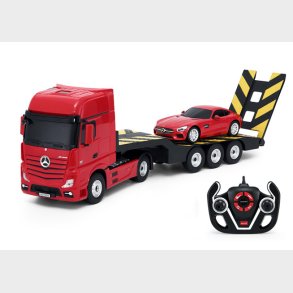 Mercedes-Benz Actros Fjernstyret Lastbil + Mercedes AMG GT Bil 2.4G Rd