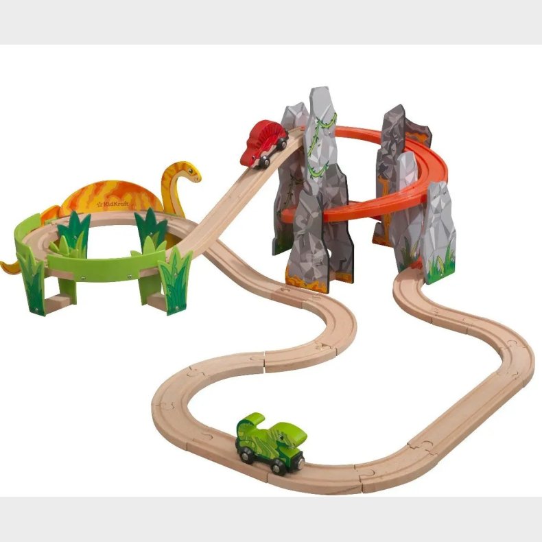 Kidkraft Adventure Tracks Dino World Vulkan Tog st