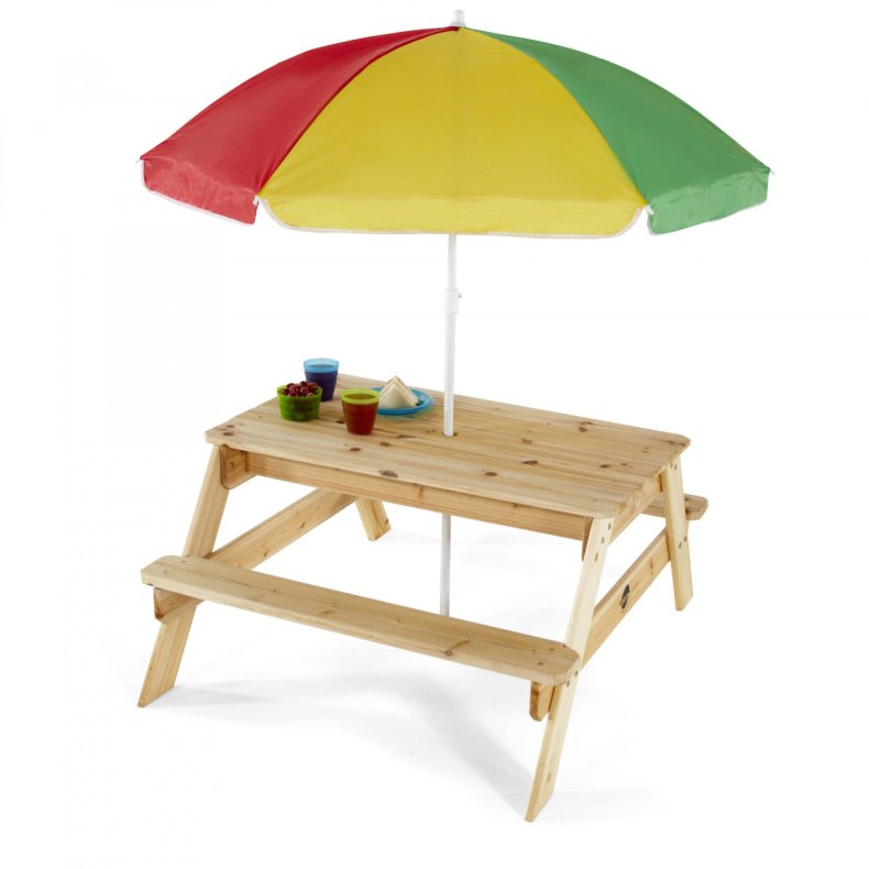 Plum Tr Brne Havebord med parasol