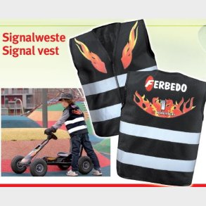 Refleksvest Sort til Brn, Ferbedo