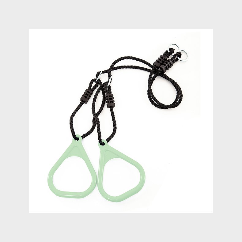 H&ouml;rby Bruk Trapez Ringe med reb, Lysegr�n