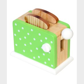 Toaster grn m. prikker til brn