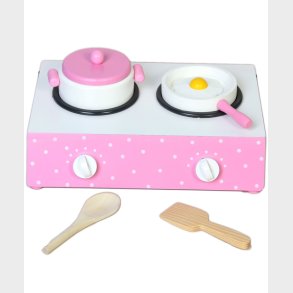 Tr LegeKomfur bord Pink m. prikker