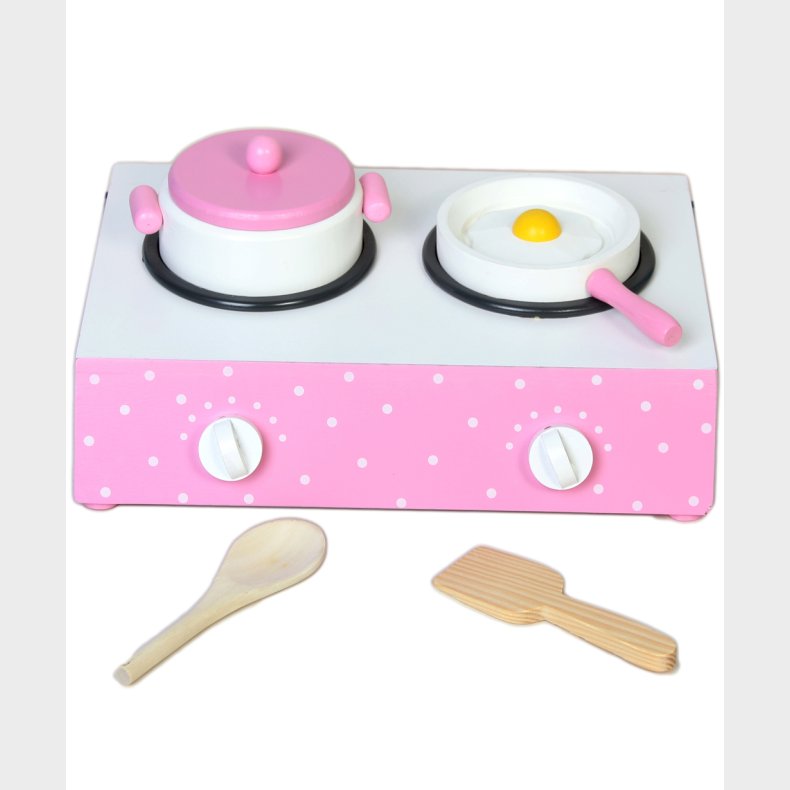 Tr LegeKomfur bord Pink m. prikker