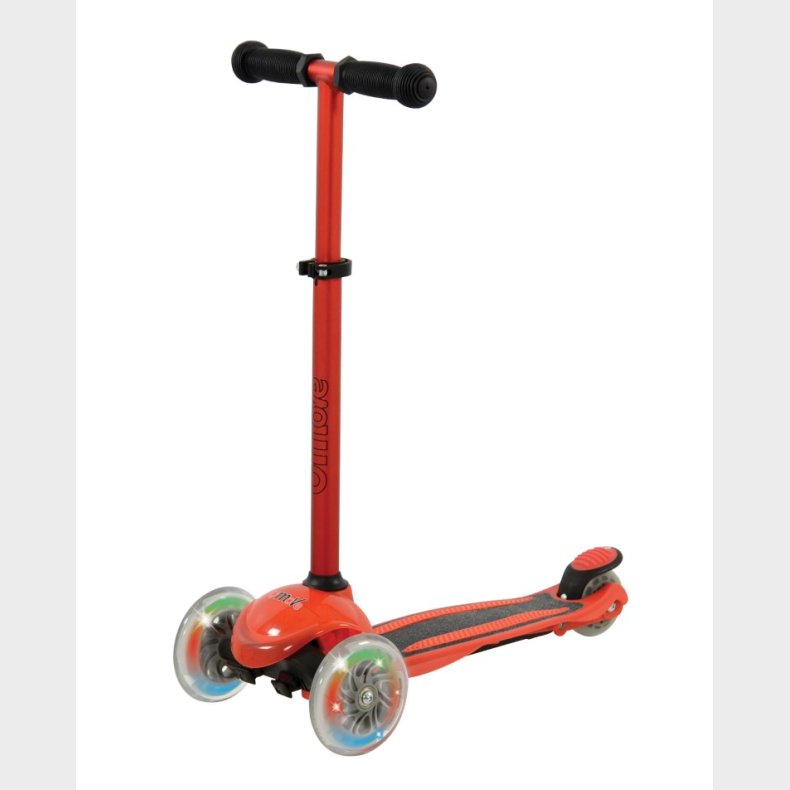 U Move Mini Compact LED Lbehjul, Rd / Sort