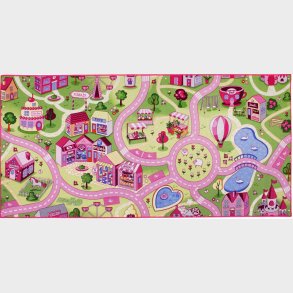 Bil Legetppe Sweet Town  95 x 200 cm