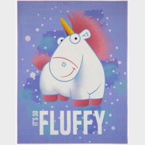 Minions Fluffy Unicorns De Luxe gulvtppe til brn 95x125