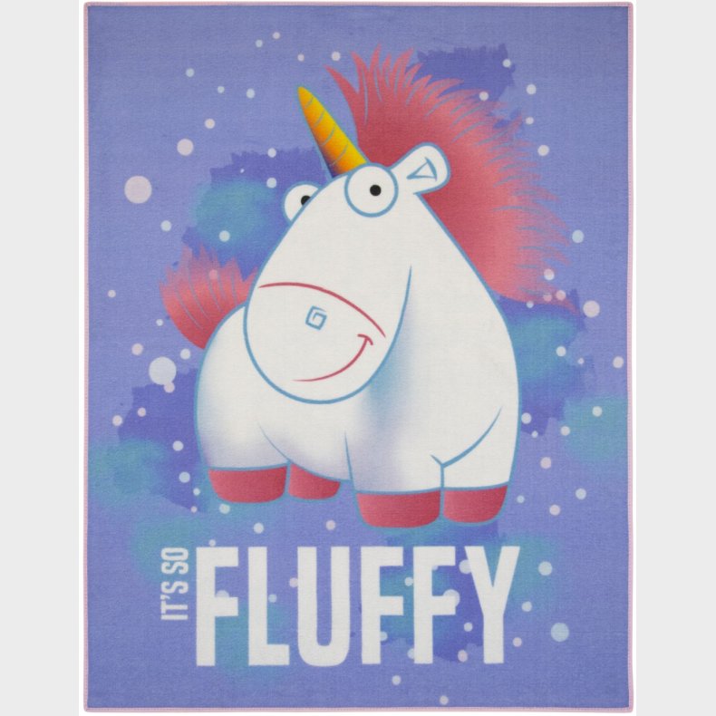 Minions Fluffy Unicorns De Luxe gulvtppe til brn 95x125