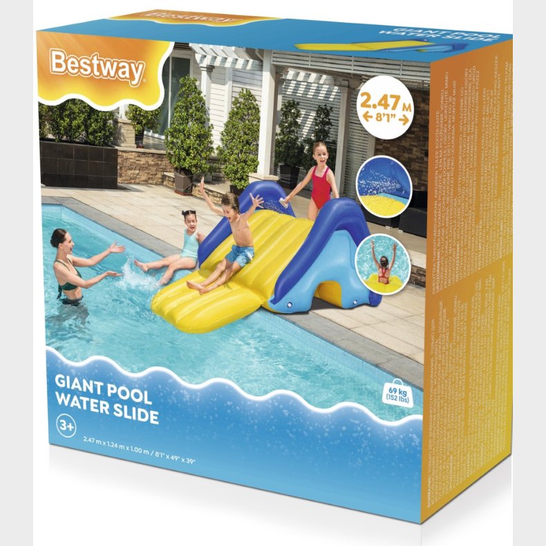 Gigant Oppustelig Poolvandrutsjebane 247  x 124m x 100 cm