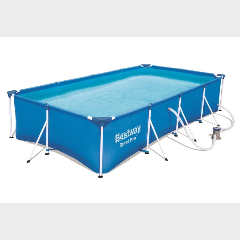 Bestway Steel Pro Frame Pool  400 x 211 x 81cm m/filter pumpe