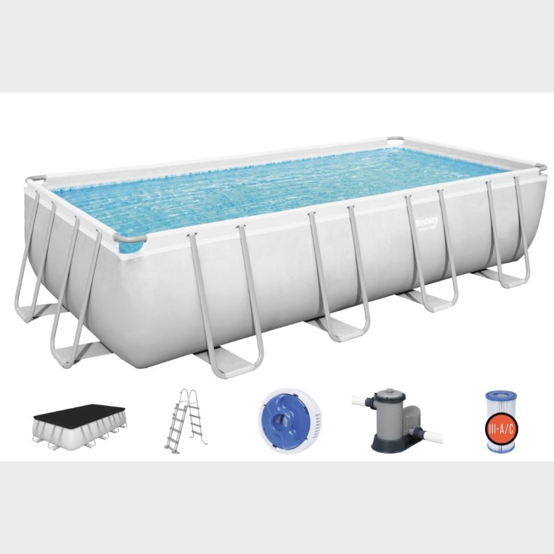 Bestway  Power Steel Rektangulr Pool 549 x 274 x 122 cm