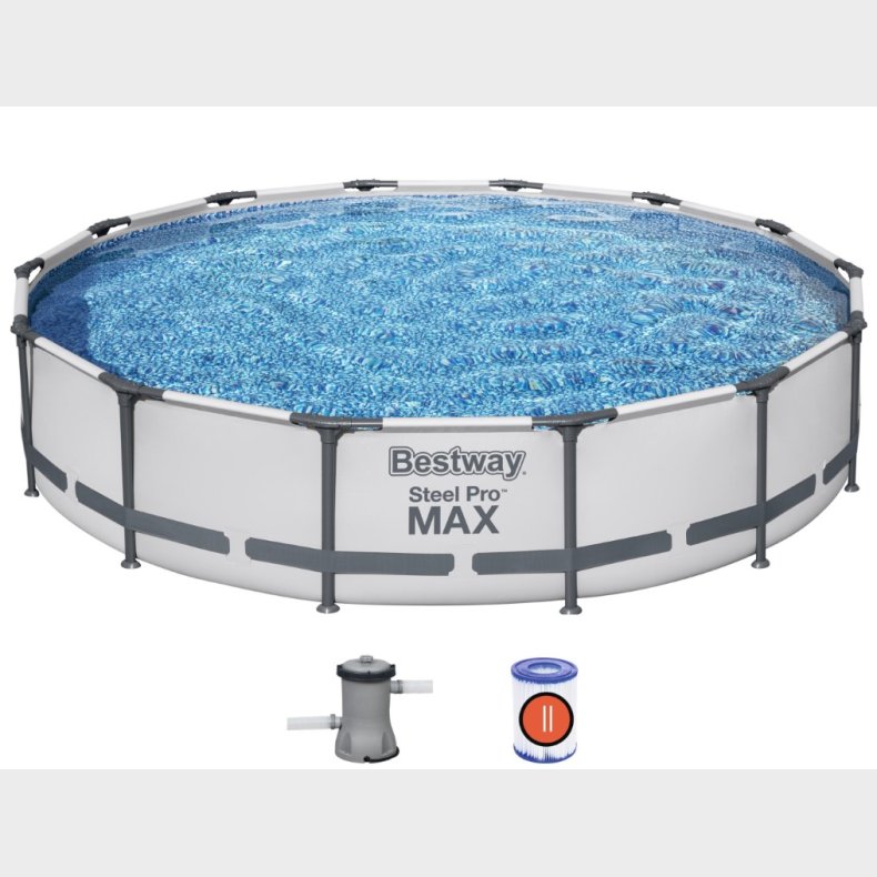 Bestway Steel Pro MAX Frame Pool 427 x  84 cm m/filter pumpe