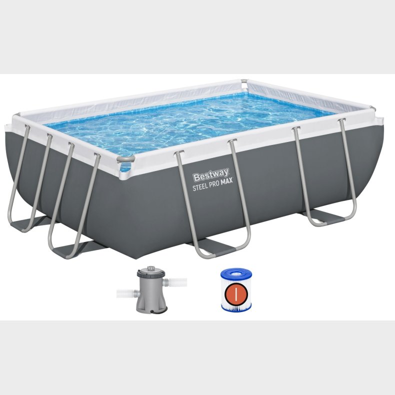 Bestway  Steel Pro MAX 282 x 196 x 84 cm Rektangulr Pool