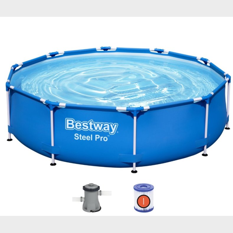 Bestway Steel Pro Frame Pool 305 x 76 cm m/filter pumpe