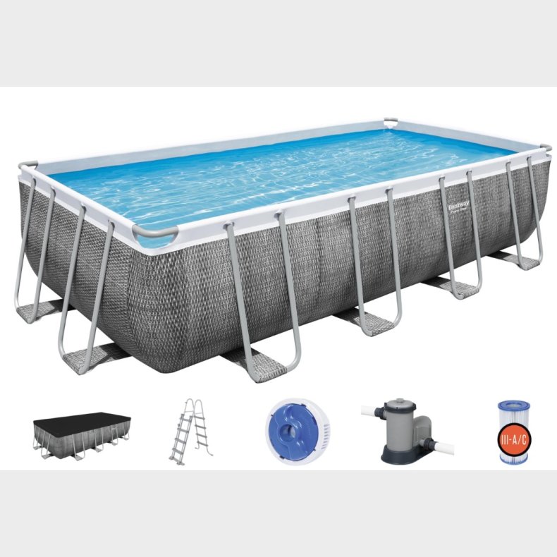 Bestway  Power Steel Rektangulr Pool 549 x 274 x 122 cm Special Edition