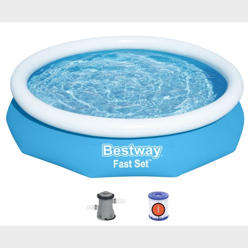 Bestway Fast Set Pool St 305 x 66cm m/filter pumpe