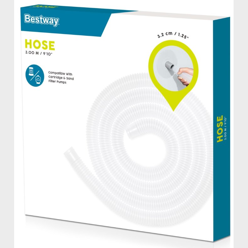Bestway Flowclear 32mm Slange til pool 3m