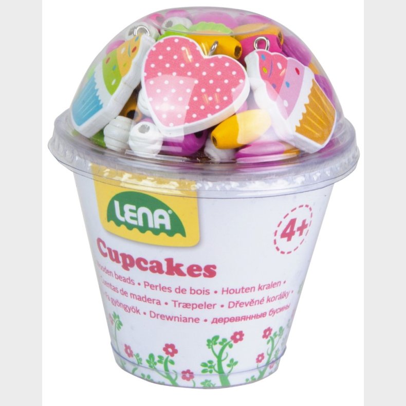 Tr�perler Cupcake Pink - Lav-det-selv Halsk�de