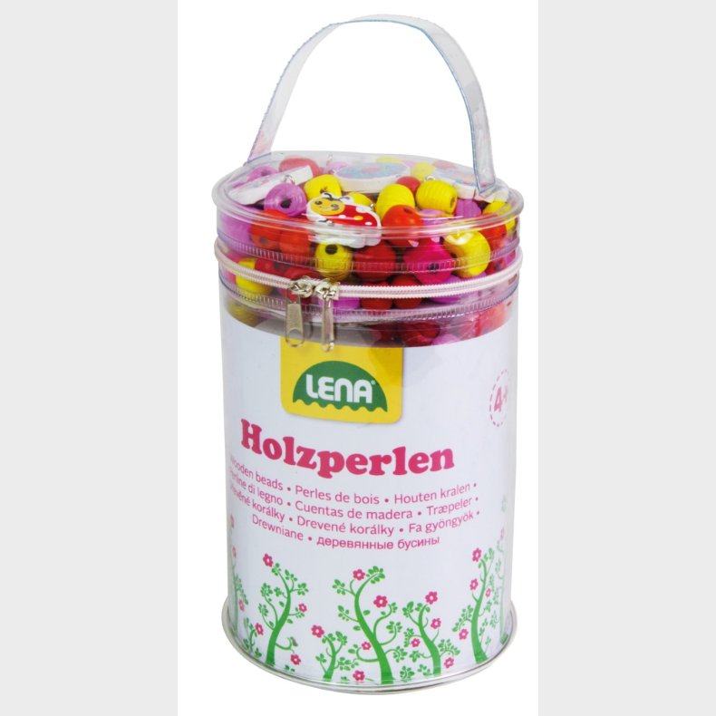 Tr�perler Stor pakke Pink - Lav-det-selv Halsk�de