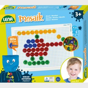 Lena Mosaic Perlest transparent 80 stk. 15mm