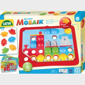 Lena Mosaic Mit frste Perlest 36 stk. 32mm, Rd