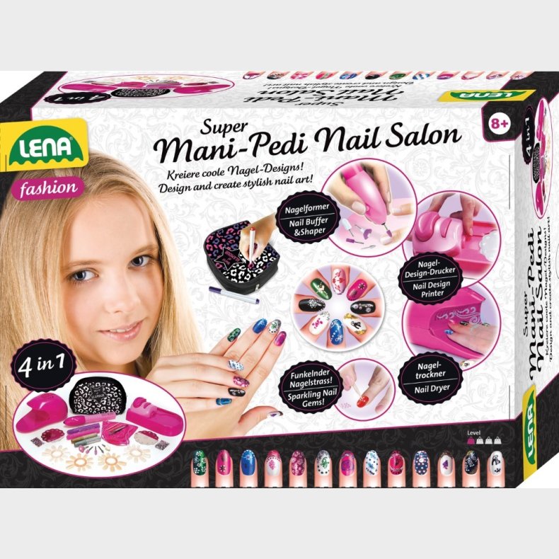 LENA Mani-Pedi Neglesalon&nbsp;4 i 1 st