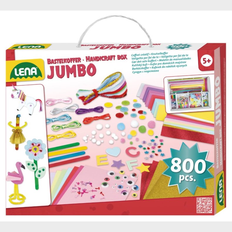 Lena Jumbo Handicraft Box Jumbo Pink