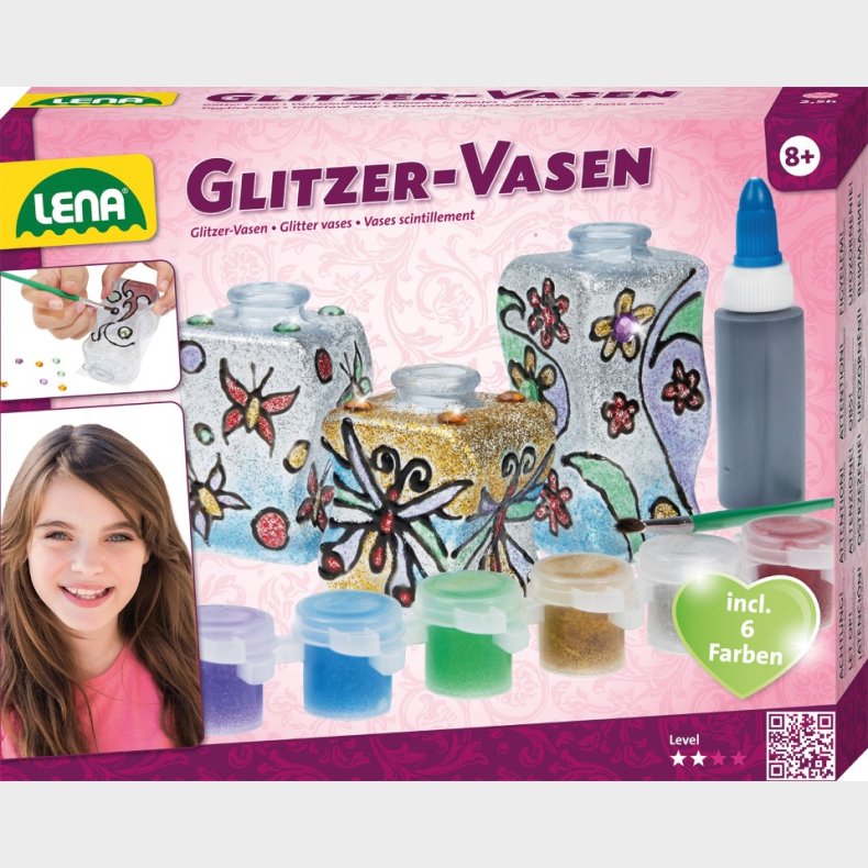 Lena Glitter Vaser til brn