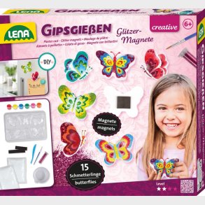 Lena Gipsstbning Glitter Sommerfugle