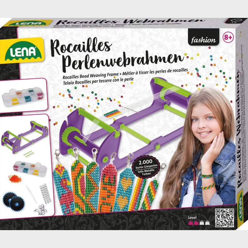 LENA Rocailles ramme til perlevvning til brn fra 8 r