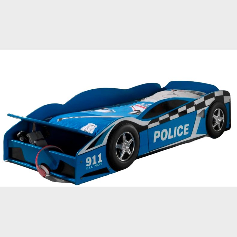 Politi Junior bilseng i tr (140 cm)