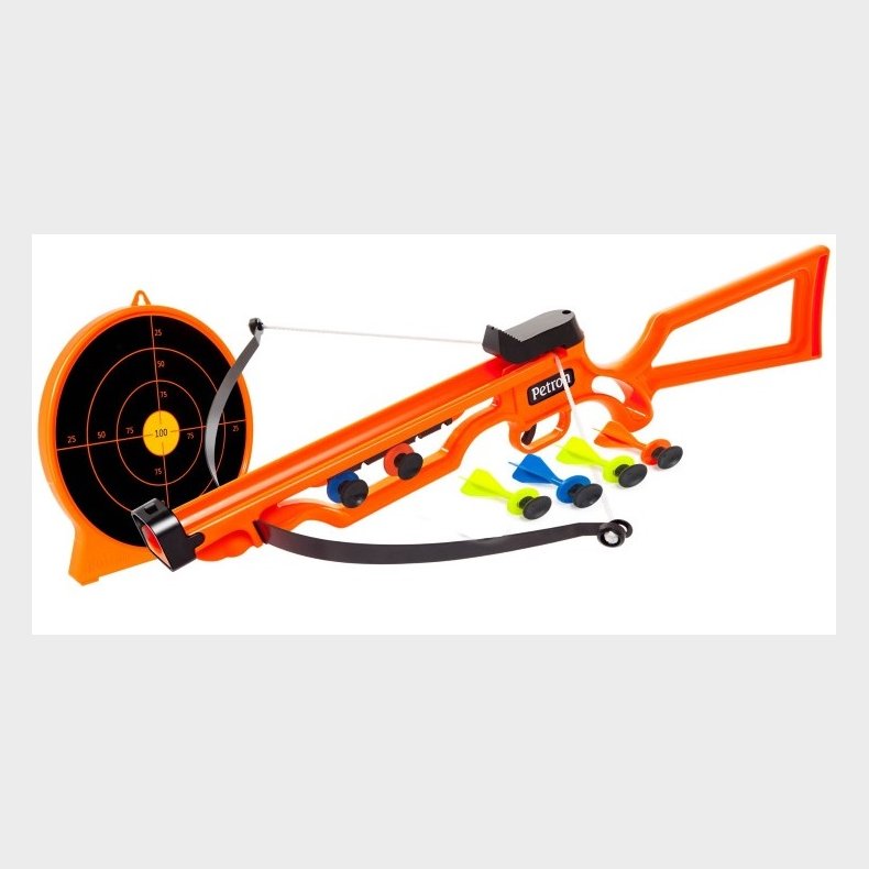 Sureshot Armbrst + Skydeskive til brn m/6 dartpile