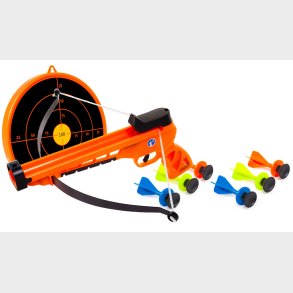 Sureshot Hndbue + Skydeskive til brn m/6 dartpile