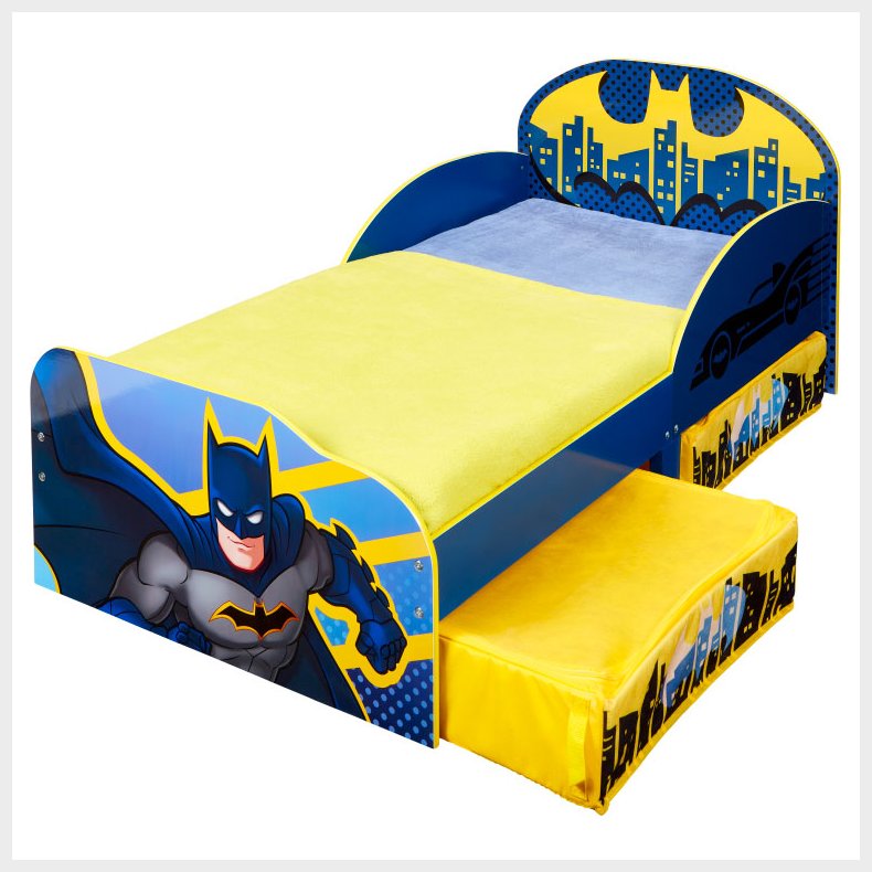 Batman Brne Seng m/opbevaring (140cm)