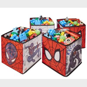 Spiderman Legetj Opbevaringsbokse (4 stk)